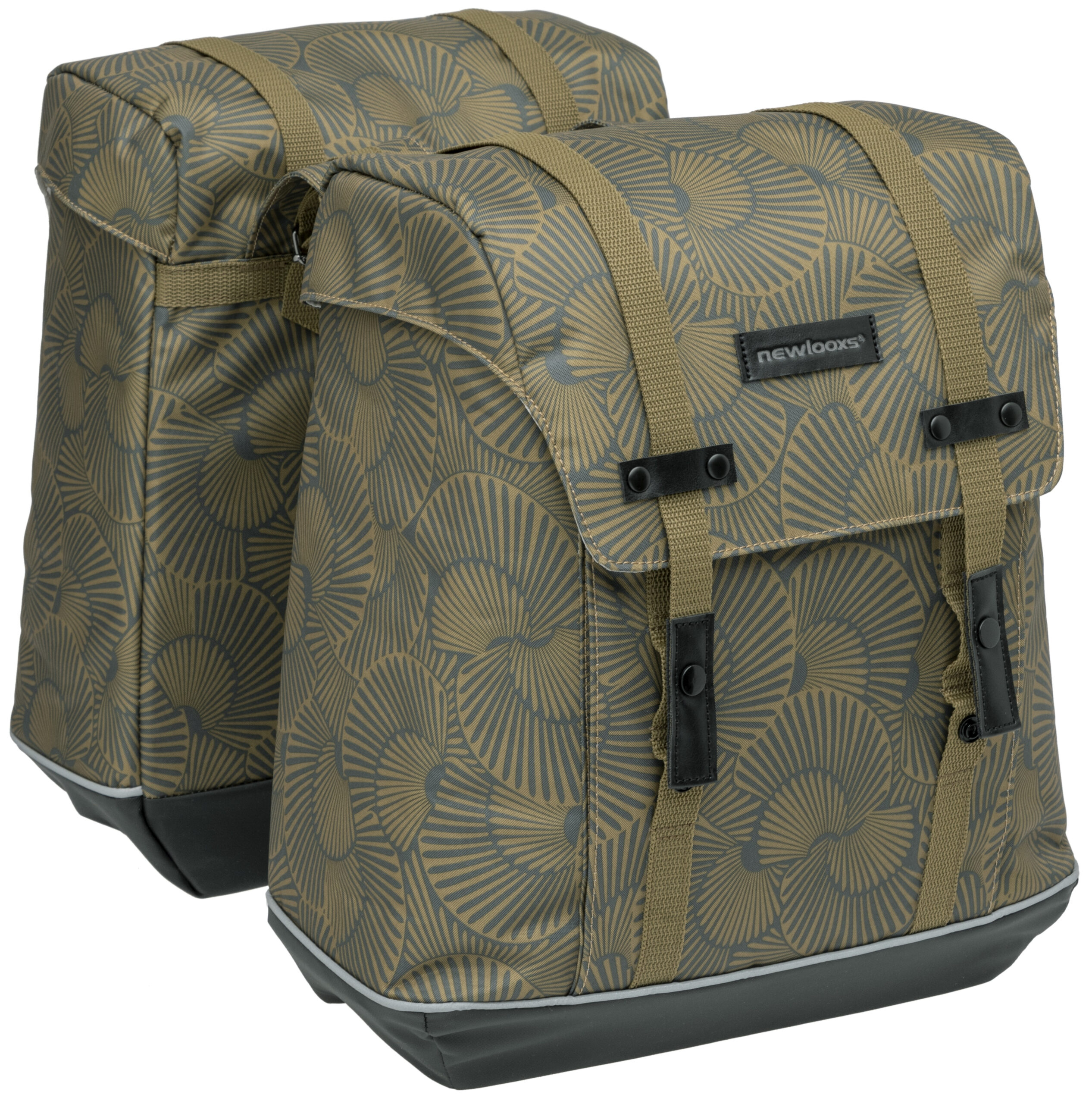Dubbele fietstas New Looxs Alba Double 34 liter 32 x 35 x 16 cm (2x) - selo bronze - Afbeelding 3
