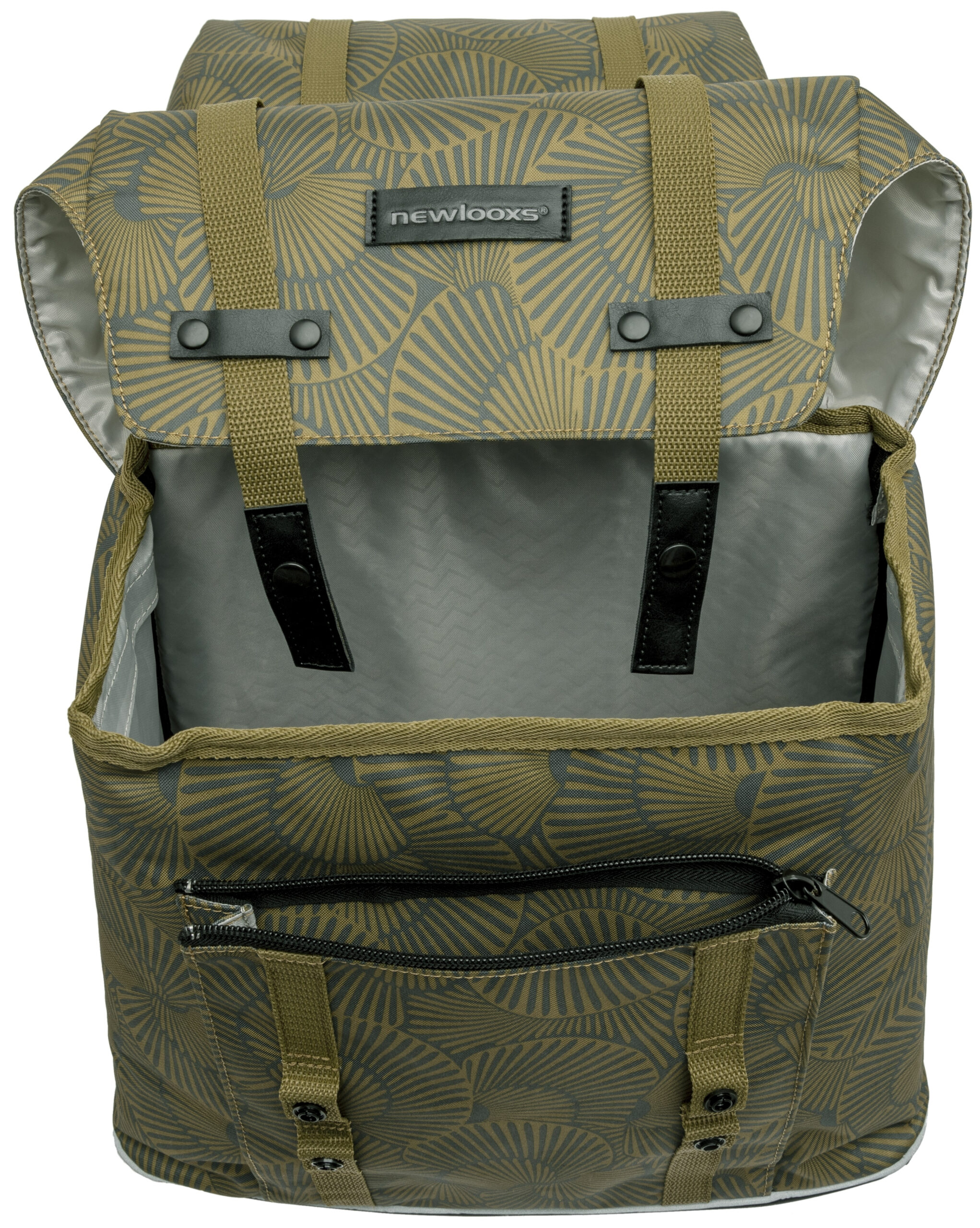 Dubbele fietstas New Looxs Alba Double 34 liter 32 x 35 x 16 cm (2x) - selo bronze - Afbeelding 4