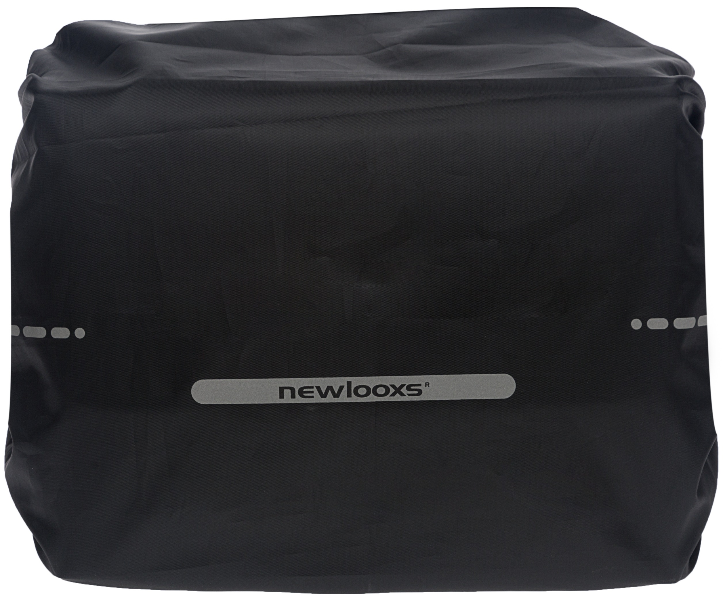 Regenhoes New Looxs voor enkele fietstassen 48cm x 55cm met reflectie - zwart - Afbeelding 2