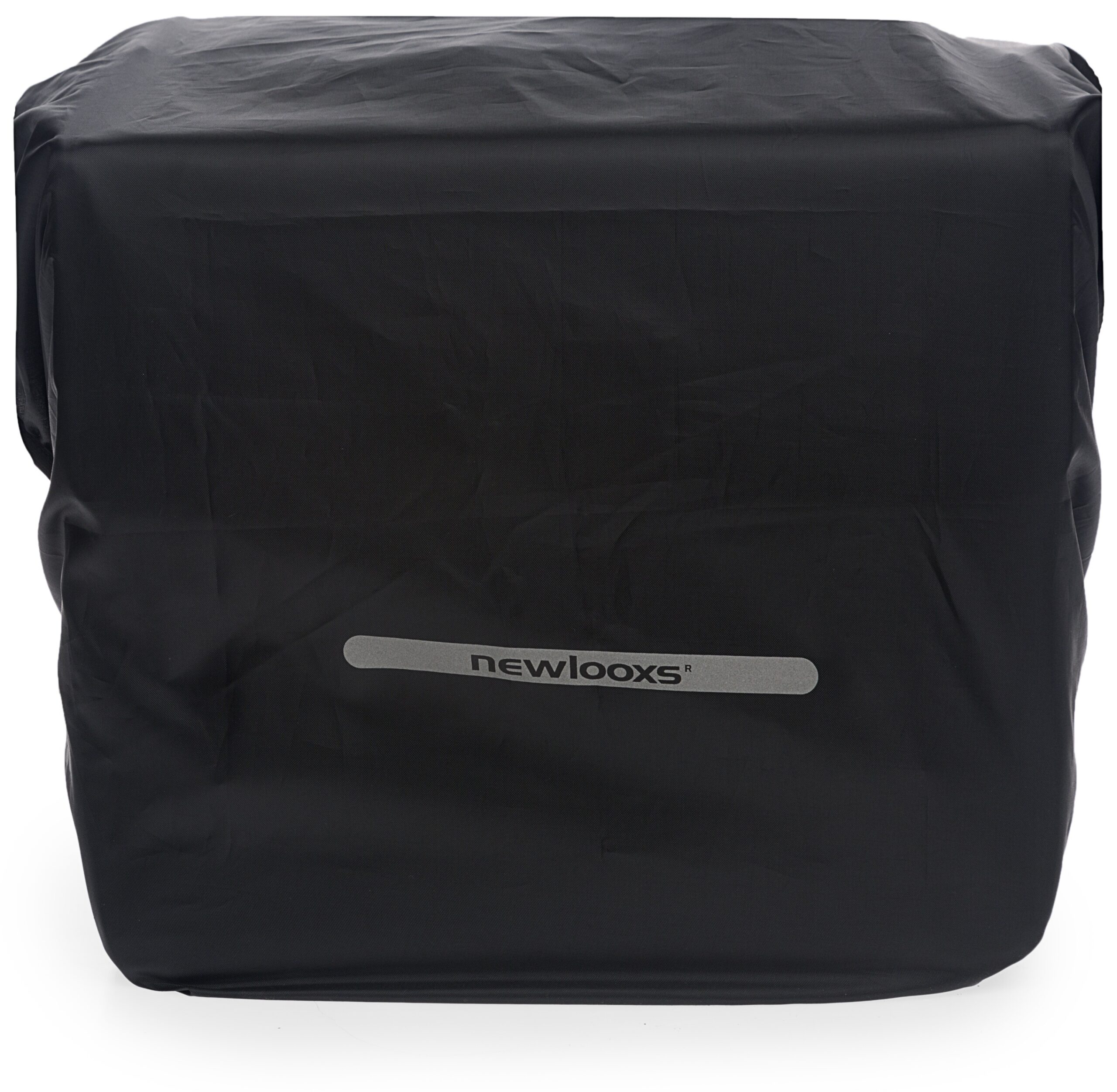 Regenhoes New Looxs voor dubbele tassen 40cm x 97cm met reflectie - zwart - Afbeelding 2