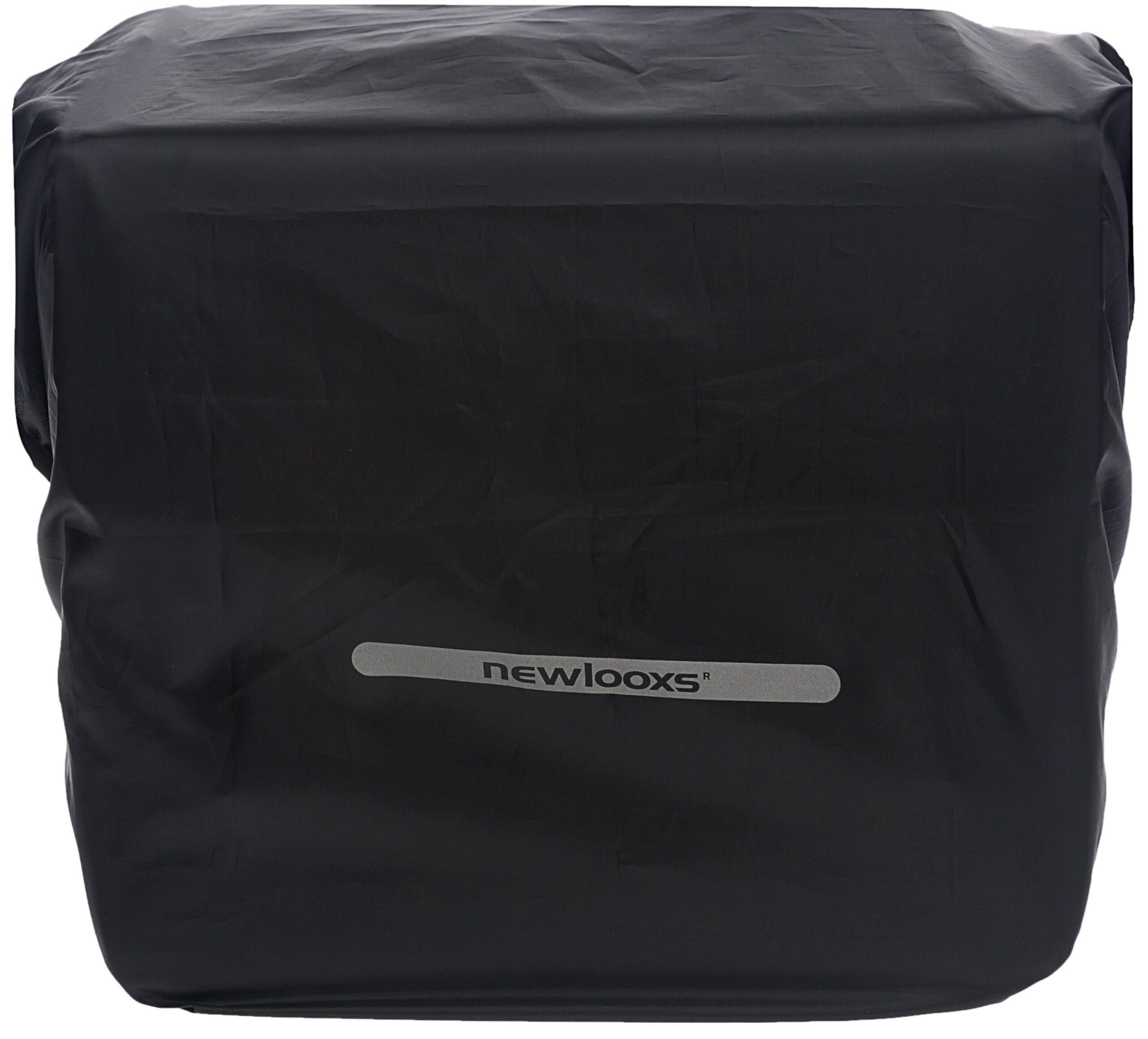 Regenhoes New Looxs voor dubbele tassen 40cm x 97cm met reflectie - zwart - Afbeelding 3