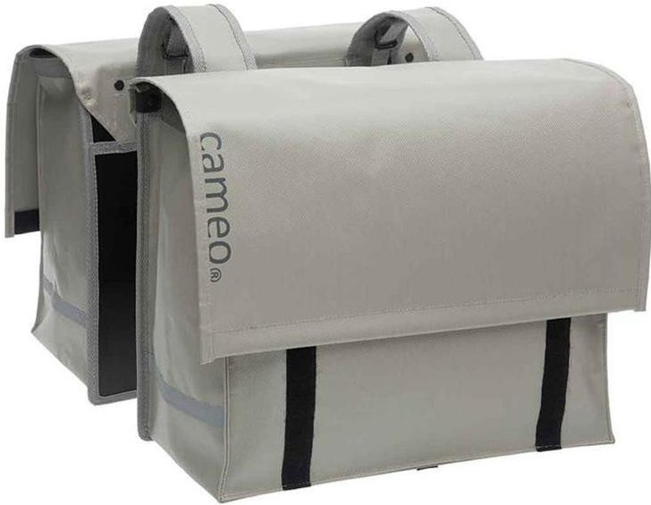 Dubbele tas New Looxs Cameo Bisonyl 46 liter 39 x 33 x 18cm (x2) - zilvergrijs