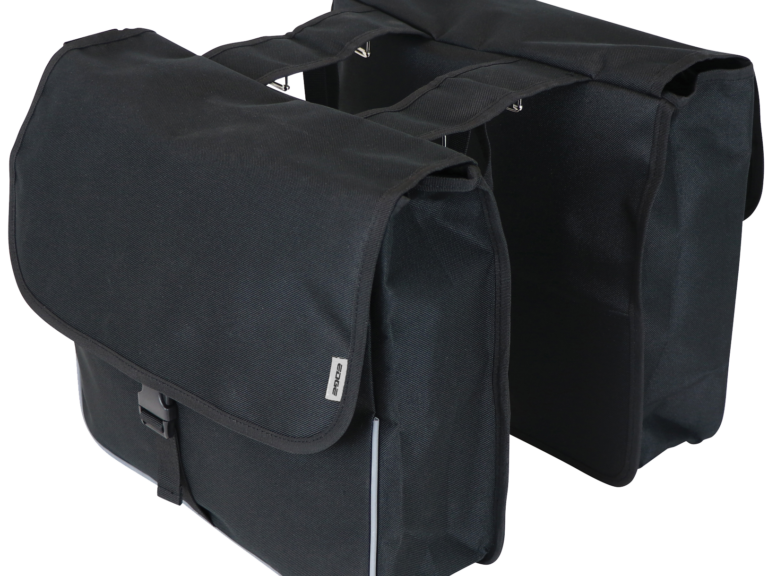 Dubbele fietstas Edge Basic Shopper 26 liter 33 x 36 x 12cm (2x) - zwart