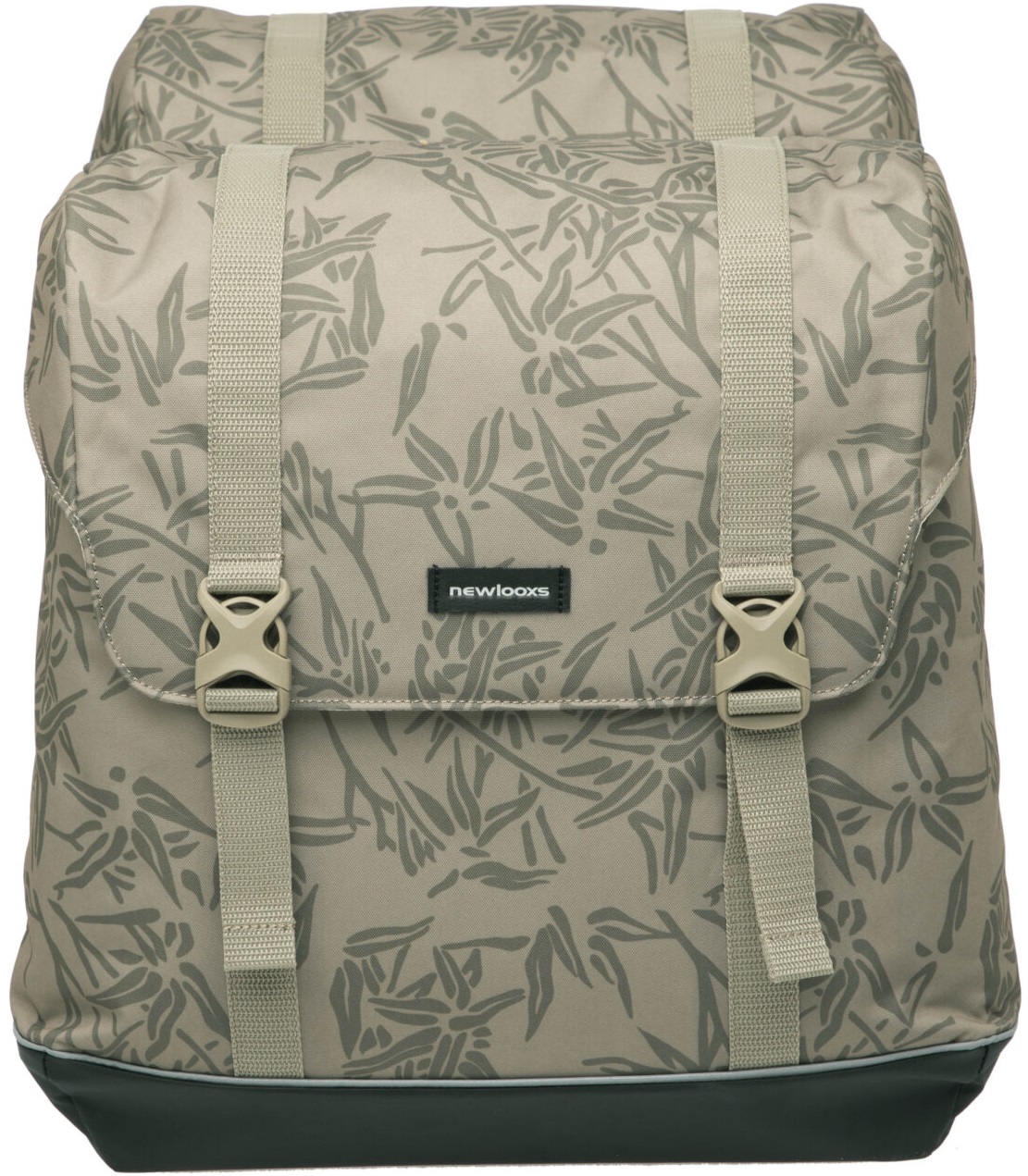 Dubbele fietstas New Looxs Alba Double Bamboo 42 liter 37 x 17 x 37cm (x2) - sand - Afbeelding 2
