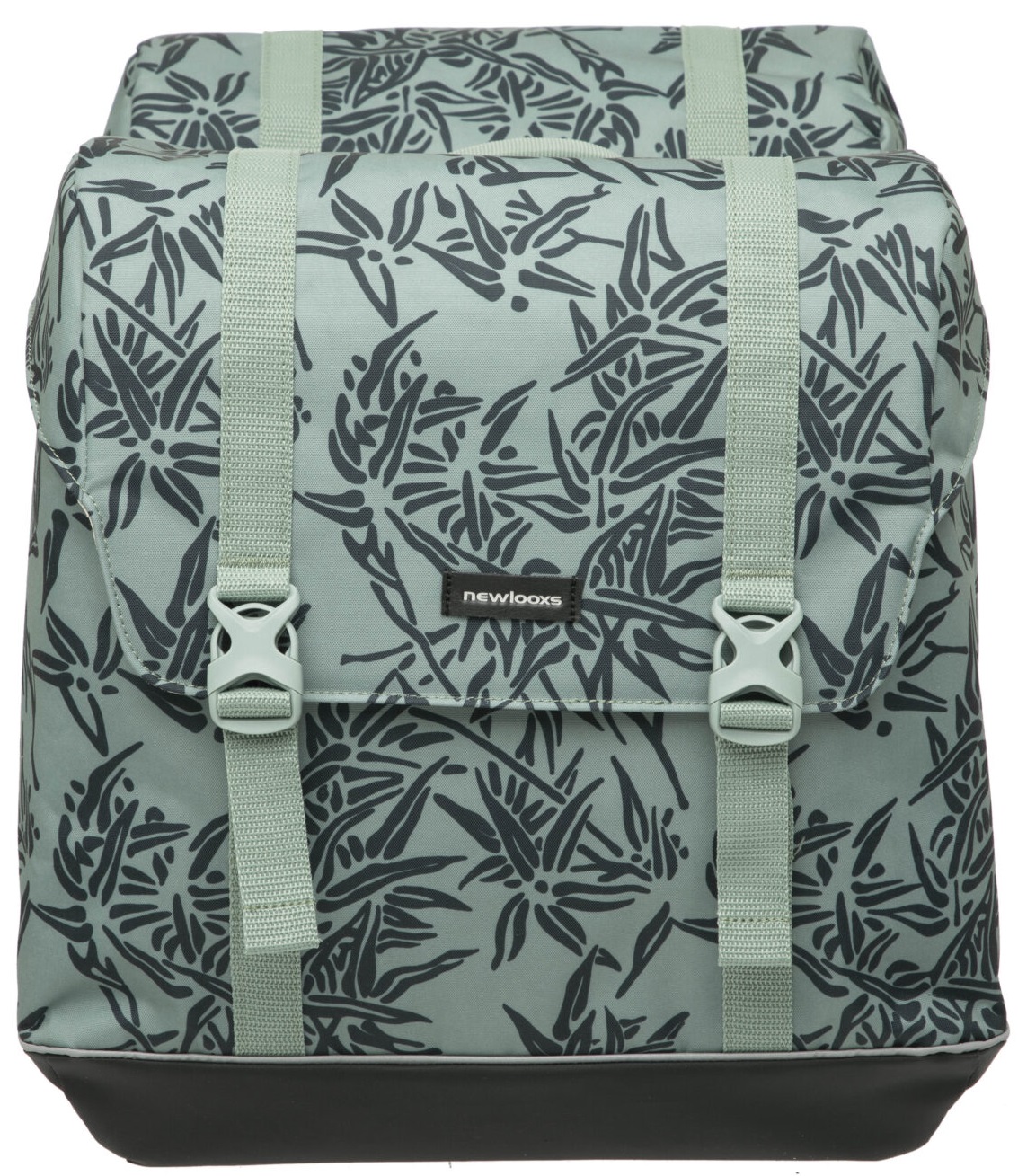 Dubbele fietstas New Looxs Alba Double MIK Bamboo 42 liter 37 x 17 x 37cm (x2) - groen - Afbeelding 2