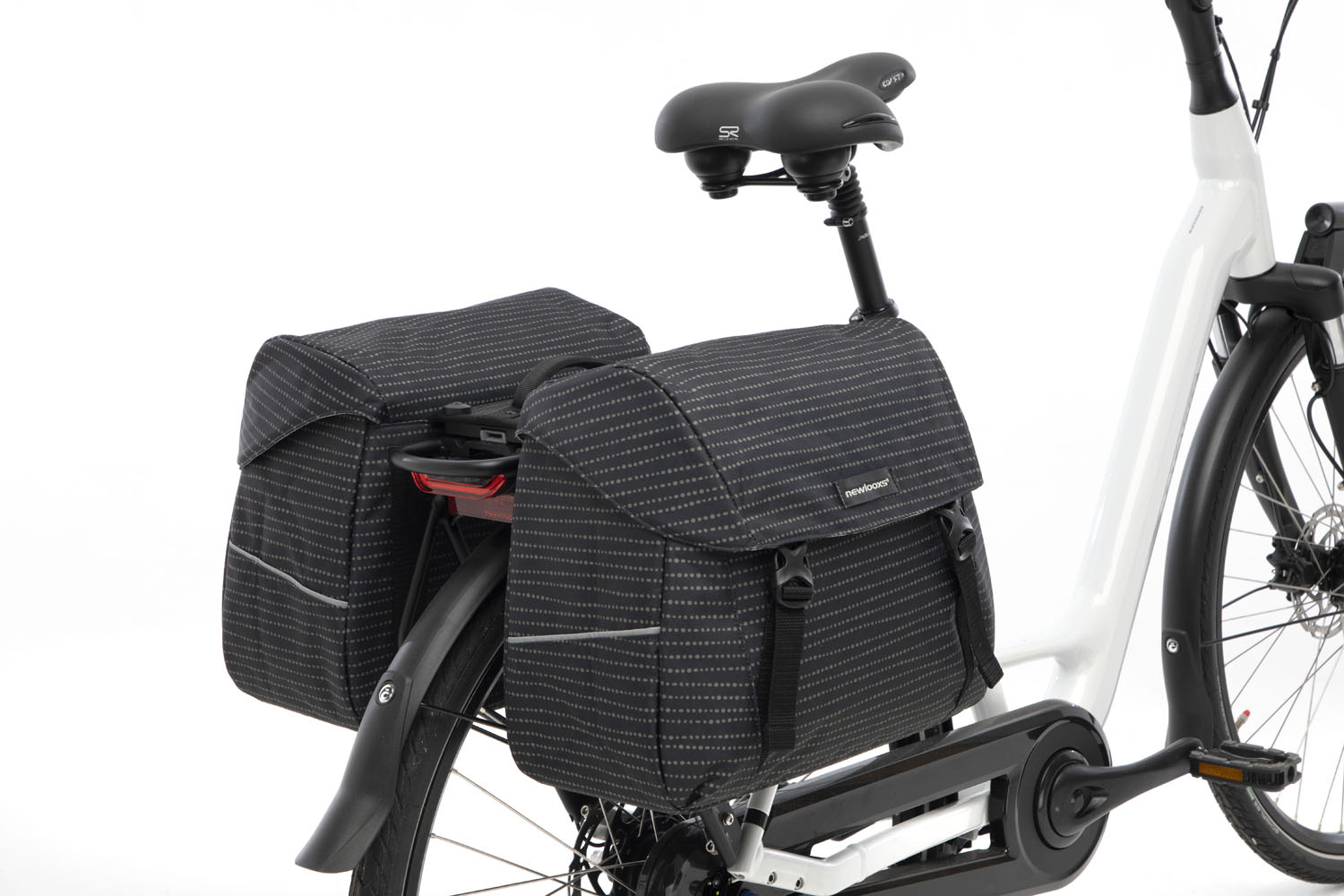 Dubbele fietstas New Looxs Joli Double MIK Nomi 37,0 liter 38 x 18 x 30 cm (x2) - zwart - Afbeelding 2