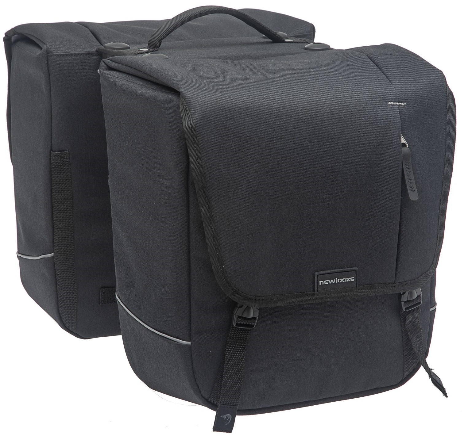 Dubbele fietstas New Looxs Nova Double Racktime 2.0 32 liter - 35 x 15 x 35 cm (x2) - black - Afbeelding 4