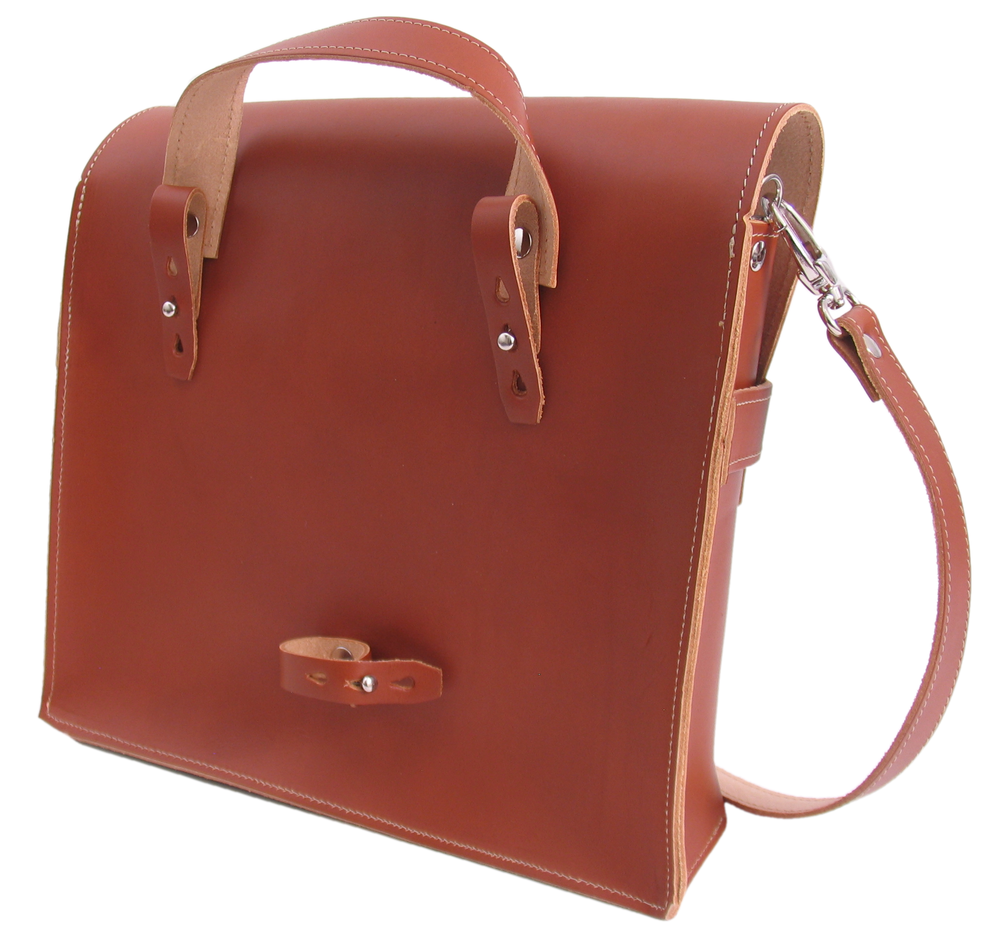 Fietstas Monte Grappa leer 7,5 liter 30 x 10 x 25 cm - brandy - Afbeelding 3