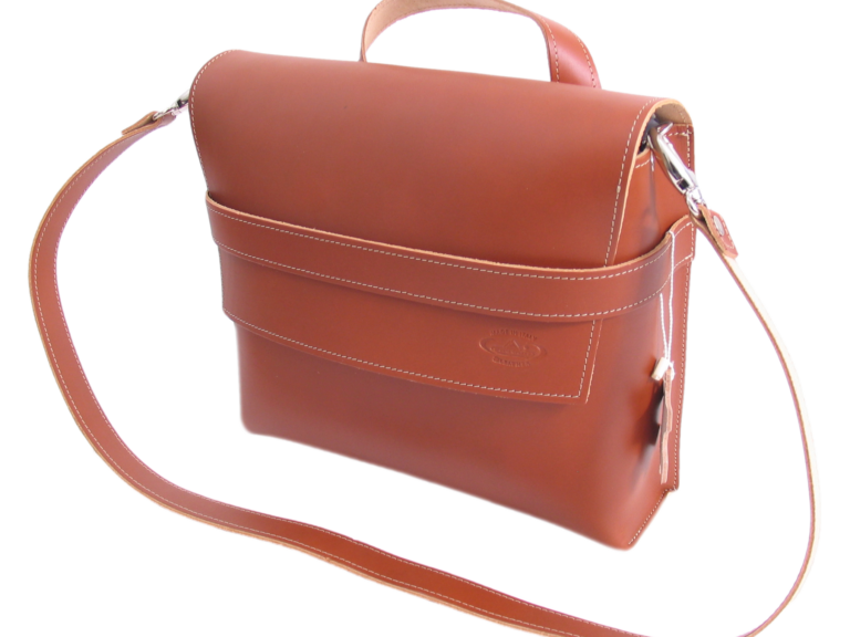 Fietstas Monte Grappa leer 7,5 liter 30 x 10 x 25 cm - brandy