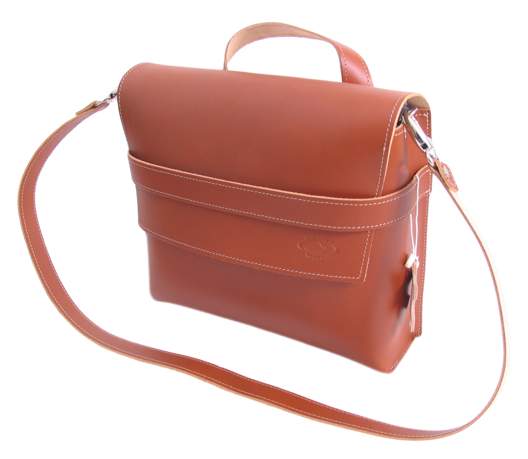 Fietstas Monte Grappa leer 7,5 liter 30 x 10 x 25 cm - brandy