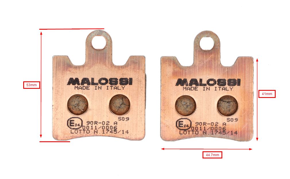 Remblokset Malossi Mhr Synthetisch Suzuki Voor Burgman 400cc 6215010bs - Afbeelding 2