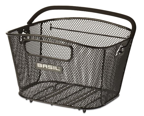 Fietsmand Basil Bold klein - inclusief Clever bevestigingssysteem 35 x 28 x 24 cm - zwart - Afbeelding 4