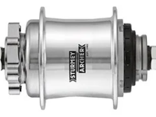 Versnellingsnaaf 2 speed Sturmey Archer "Automatic A2K" 36 tands voor schijfrem - zilver