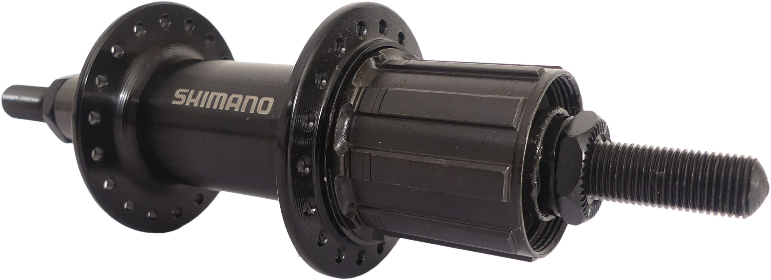 Achternaaf 7 speed Shimano FH-TY500 36 gaats - vaste as - zwart - Afbeelding 2