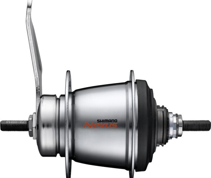 Versnellingsnaaf 7 speed Shimano Nexus 7 SG-C30017 met terugtraprem - 36 gaats - zilver