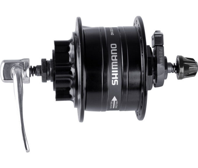 Dynamonaaf 32 gaats Shimano HD-3D32 3 Watt - voor 6-bouts remschijf - snelspanner - zwart