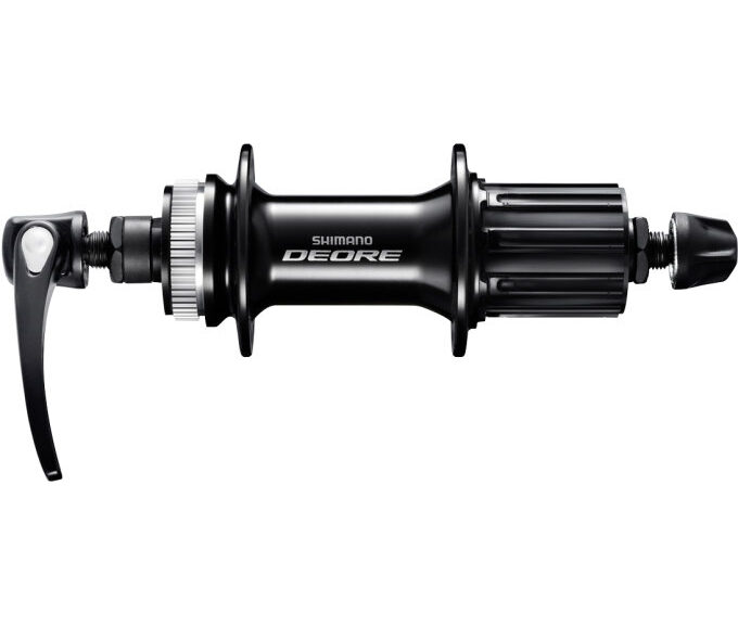 Achternaaf Shimano Deore HB-M6000 Center Lock - 32 gaats - 135 mm inbouwbreedte - met snelspanner - zwart