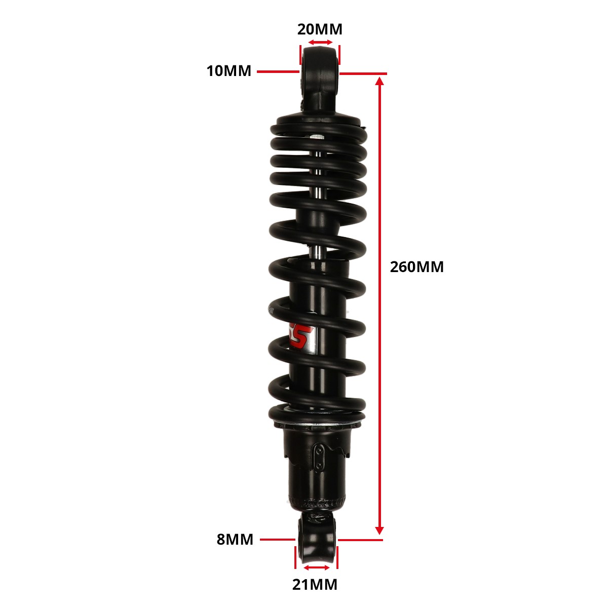 Schokbreker YSS voorvork pro-x 260mm zwart Speedfight 2 VD220-260P-02-88 - Afbeelding 5