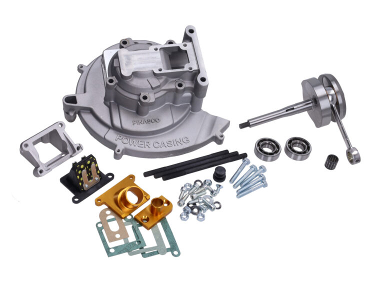 Carterset Pinasco + Krukas Compleet Pen 12, Power Casing Slave 46mm, Voor 80cc Citta, Vespa, Ciao, Si 26482173