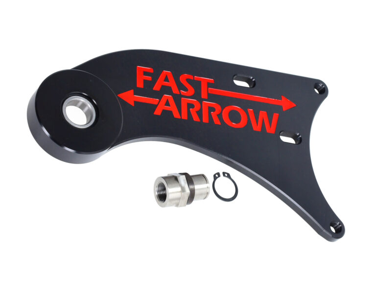 Brace / torsen Fast Arrow Pro CNC gefreesd kort carter zwart Piaggio, Zip 2T, Zip SP, Zip2000, Zip 4T