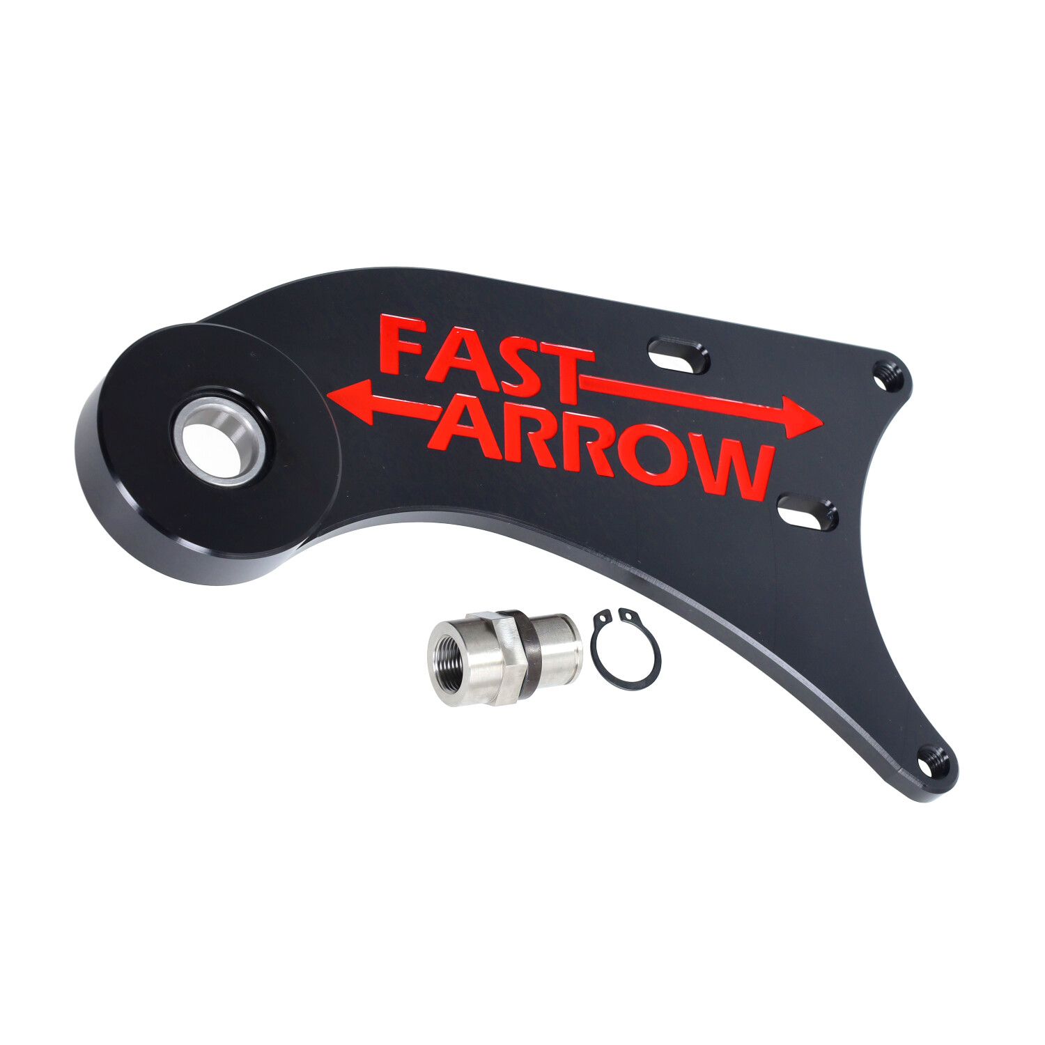 Brace / torsen Fast Arrow Pro CNC gefreesd kort carter zwart Piaggio, Zip 2T, Zip SP, Zip2000, Zip 4T