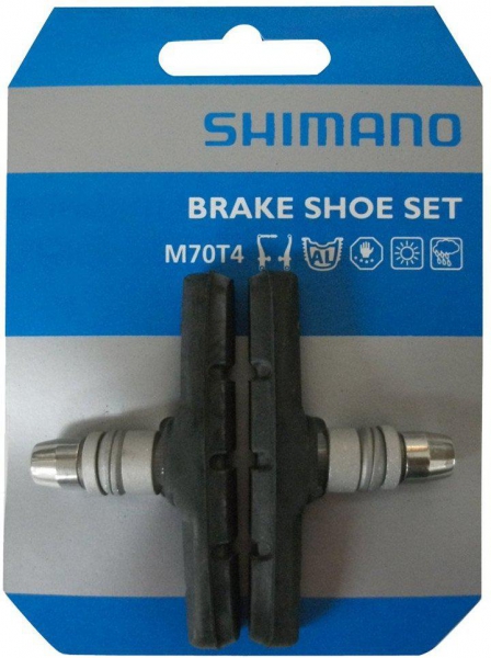 Remblokset Shimano Deore / LX M70T4 met moer (1 paar) - Afbeelding 2