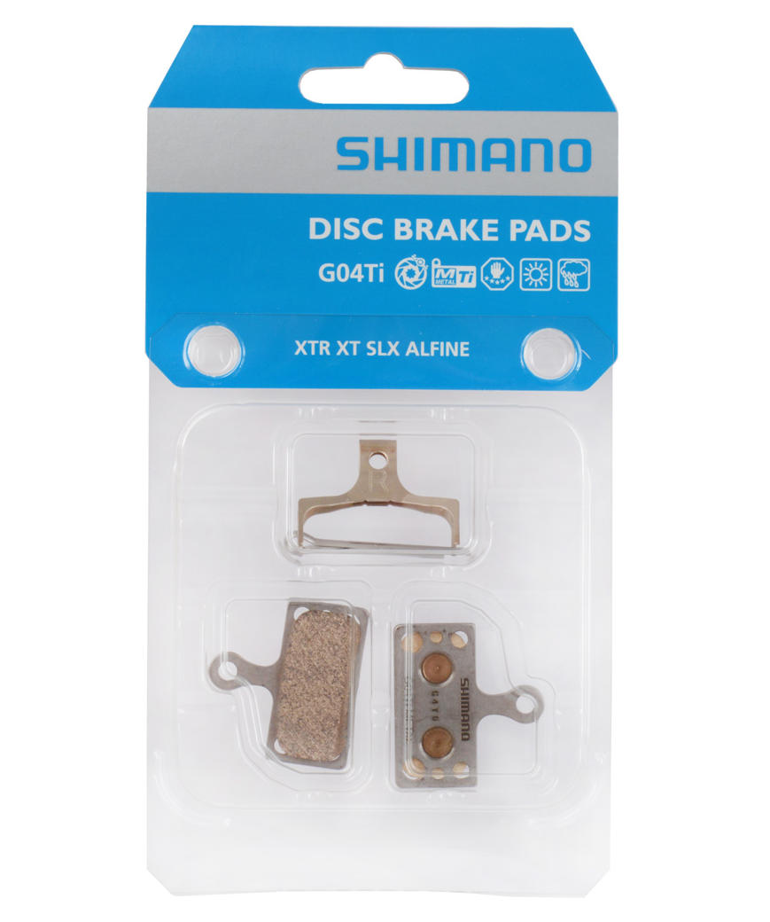 Schijfremblokset Shimano XTR / XT/ SLX / Alfine G04TI metal - Afbeelding 2