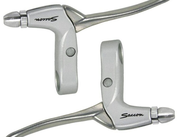 Remgreepset Saccon voor rollerbrake - 4 vingers - satijn / zilver