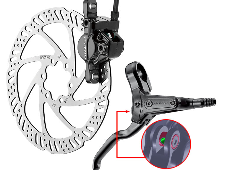 Hydraulische schijfremset Tektro HD-M285 rechts met 1800 mm leiding - zonder remschijf - zwart