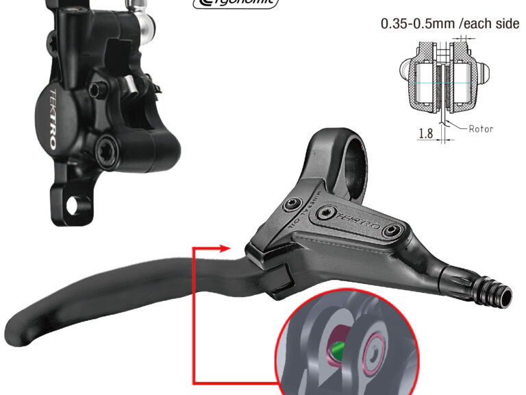 Hydraulische schijfremset Tektro HD-T386 rechts met 1800 mm leiding - zwart