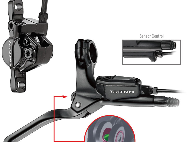 Hydraulische schijfremset Tektro HD-E350 E-bike met remsensor rechts incl. 180 cm leiding