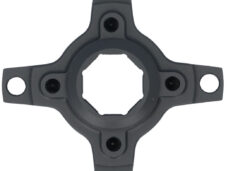 Crank spider Miranda voor Brose Boost motor 4-arm BCD 55/104 mm  - aluminium zwart