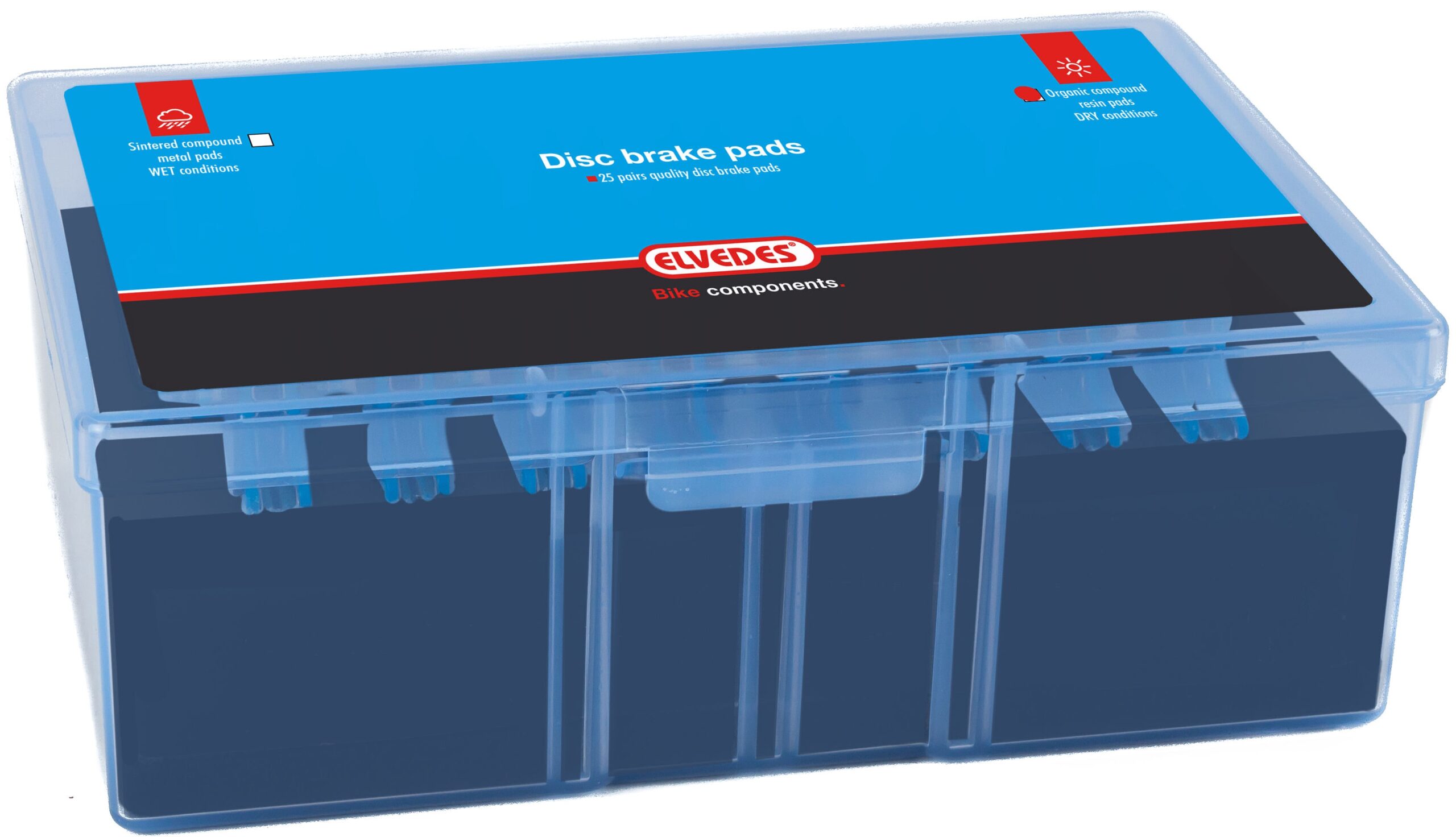 Schijfremblokset Elvedes gesinterd Magura MT5/MT7 (25 paar) - Afbeelding 2