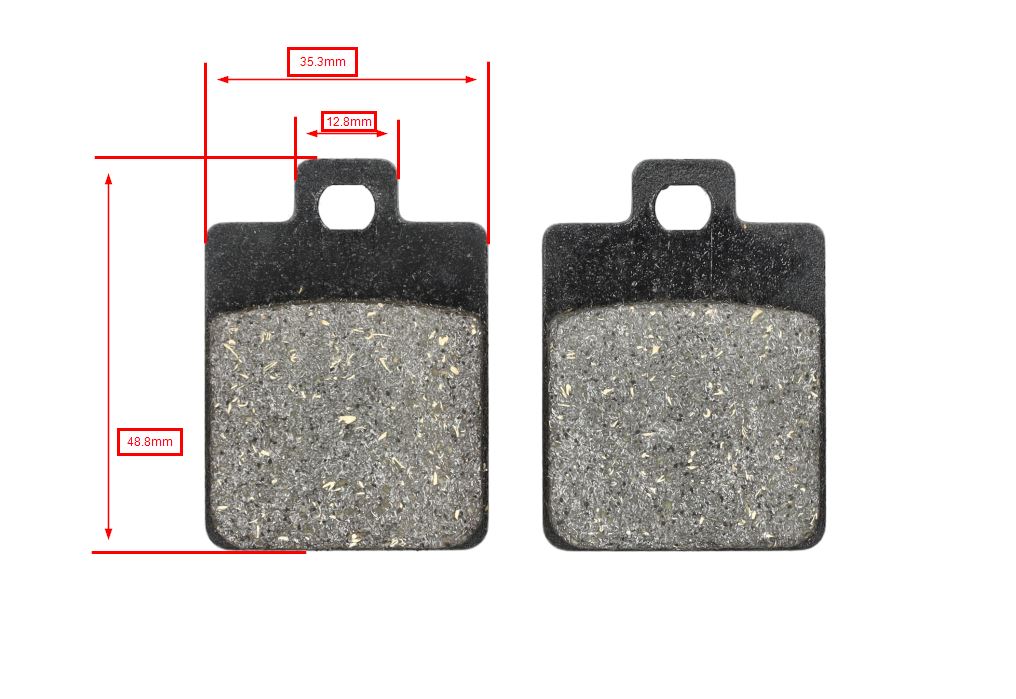 Remblokset Malossi Heng Tong Voor Ecooter E2, Lxv, Mp3, Nrg Extreme, Nrg Mc3, Runner, Sprint 4t-3v, Stalker, Symphony Sr, Vespa Lx 6215006bb - Afbeelding 2