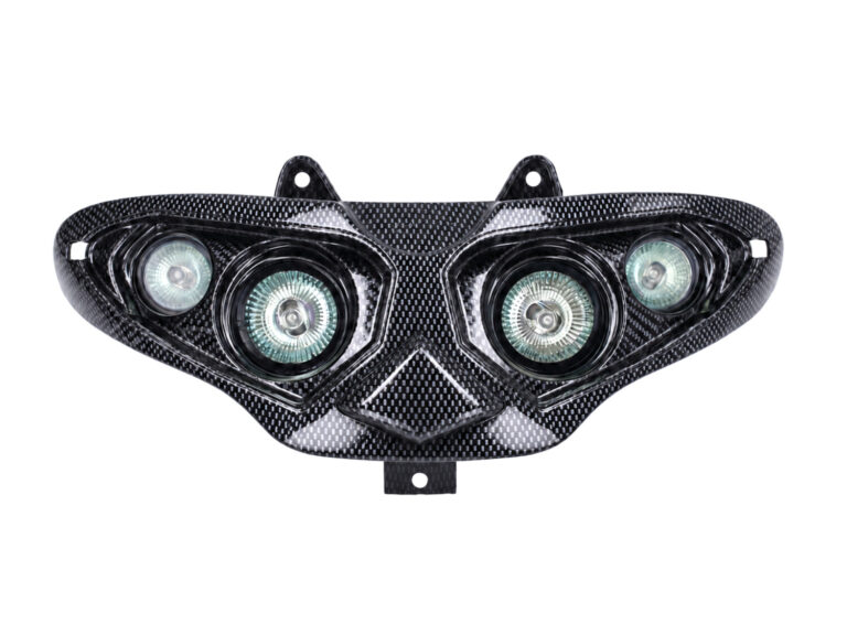 Koplamp Unit Halogeen 4 Lampen Carbon Gilera Runner 50/125/180