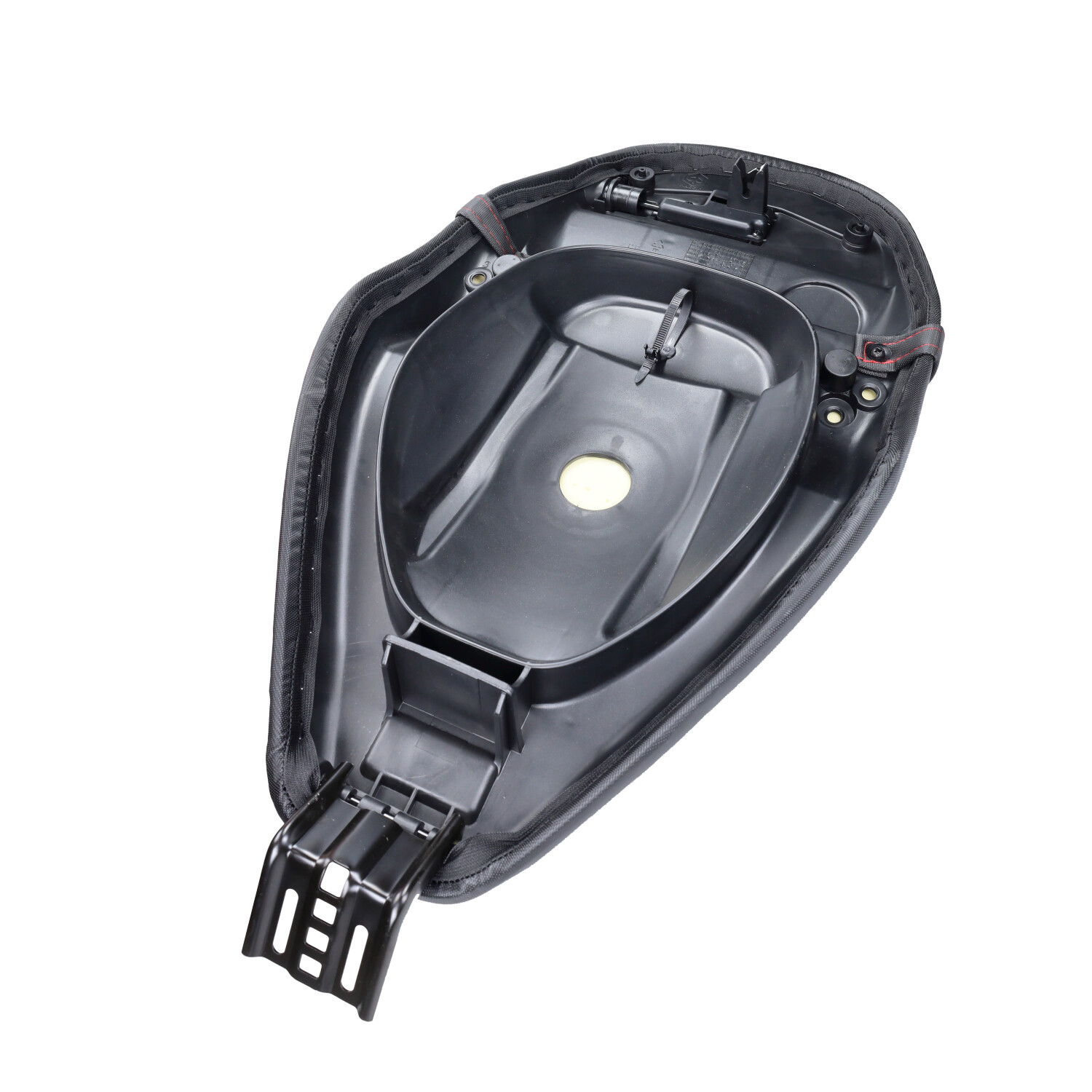 Buddyseat Sport Euro-2/4/5 Rode Stiksels Zwart Piaggio, Zip 4t - Afbeelding 5