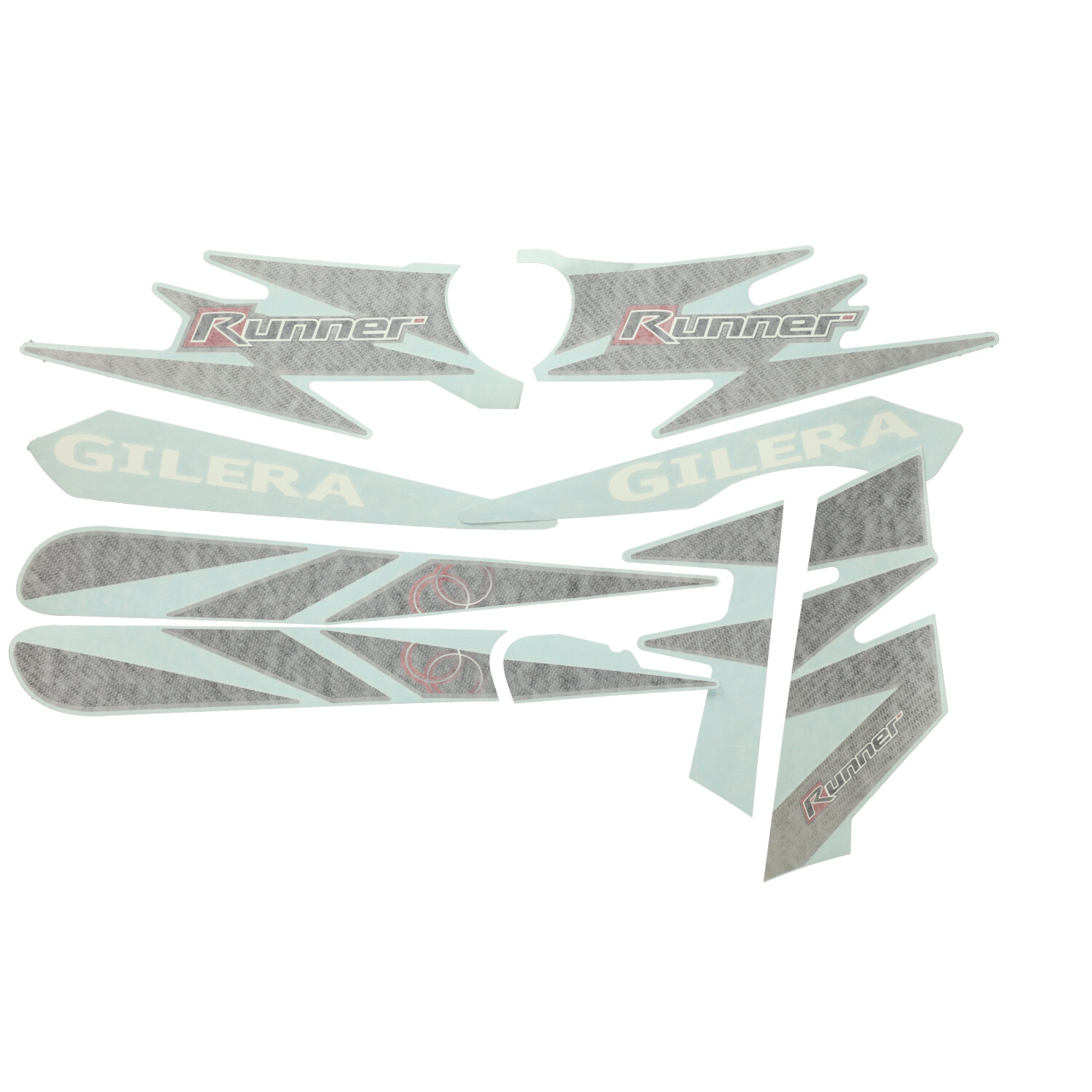 Stickerset Piaggio Origineel Zig-zag Carbon Sp Pro Gilera Runner 50/125/180 621745 - Afbeelding 5