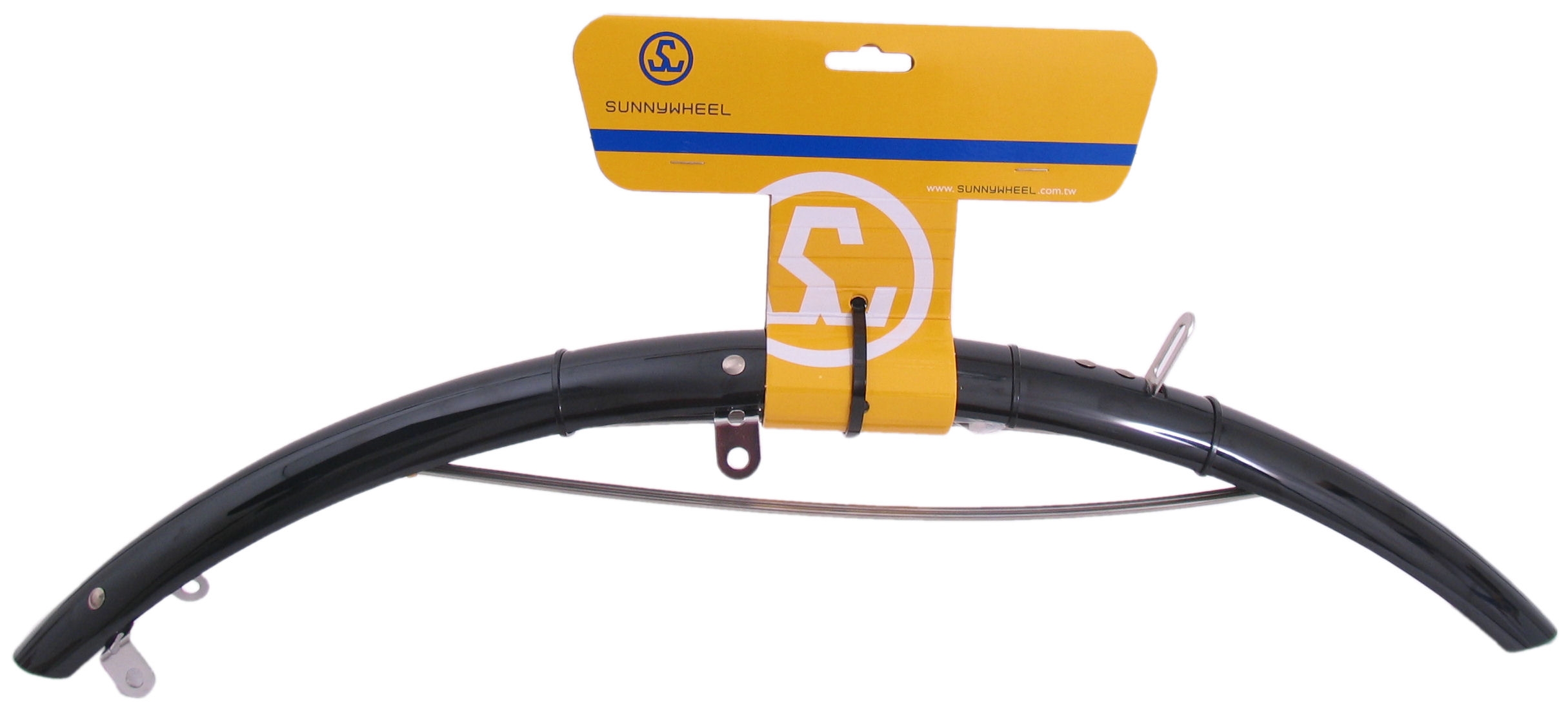 Voorspatbord 28" kunststof 50 mm - zwart
