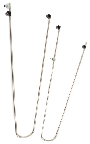 Spatbordstangset 28"  55mm cpl. met bevestigingsmaterialen