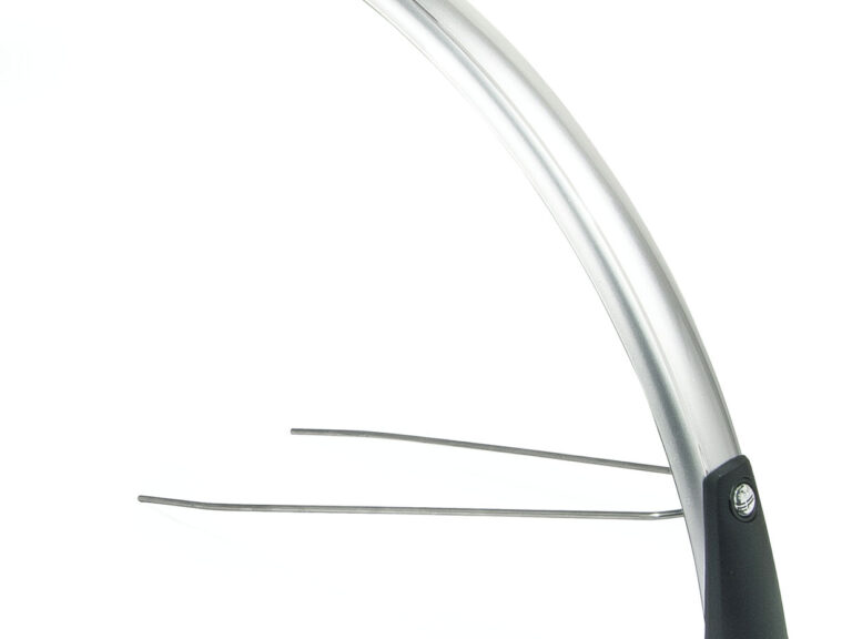Voorspatbord Eurofender Snello 28" x 51 mm - zilver