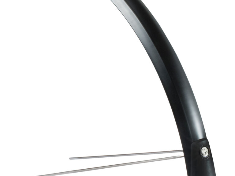 Voorspatbord Eurofender Snello 28" x 46 mm - mat zwart