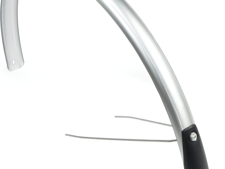 Achterspatbord Eurofender Snello 28" x 51 mm - zilver