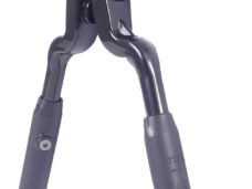 Middenstandaard 24/28" 2-poot aluminium - zwart