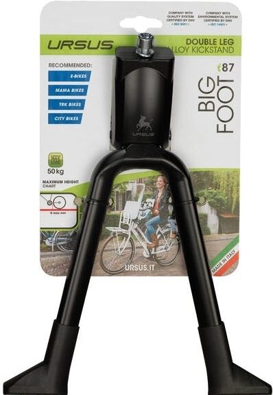 Middenstandaard 26" Ursus Big Foot 2-poot - zwart