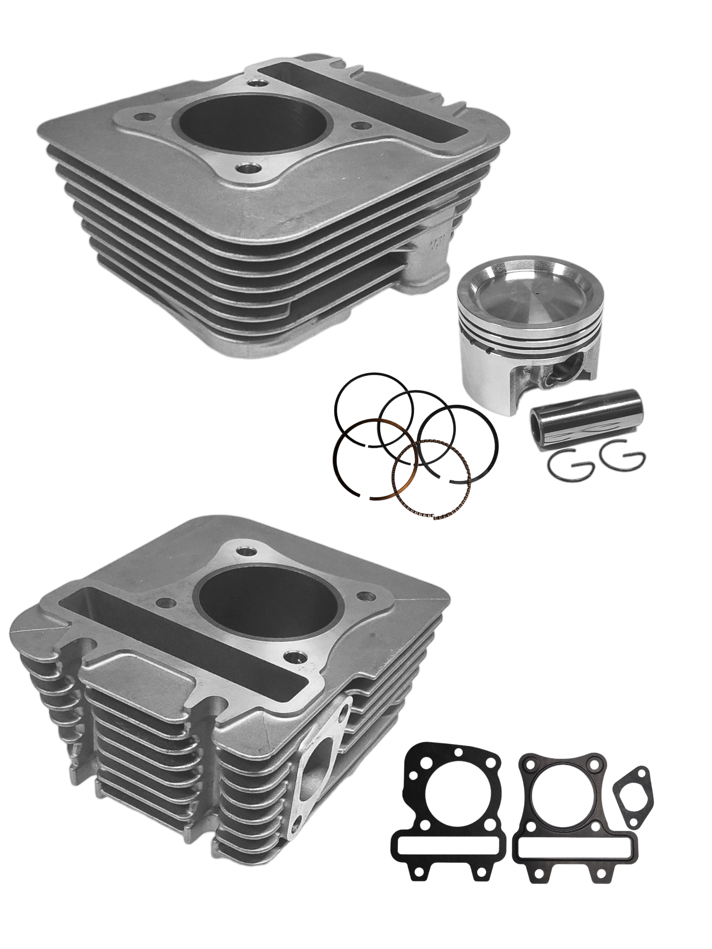 Cilinder Power1 + Zuiger Euro-4/5 Aluminium 49mm Sco Piaggio 4t - Afbeelding 2