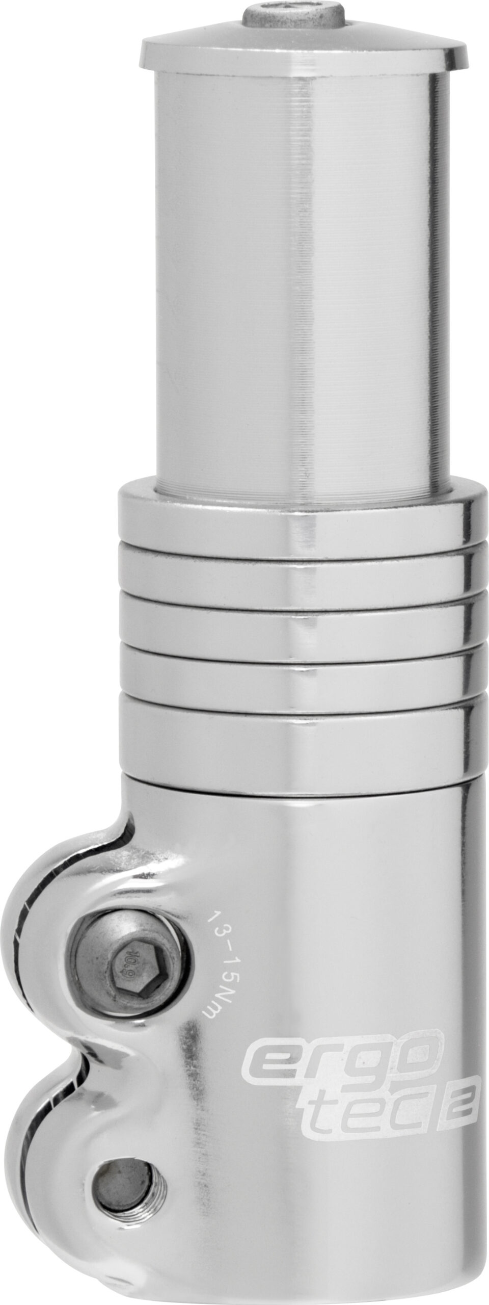 Stuurpen verlenger Ergotec Ahead 3 - 1-1/8" AL6061 T6 - zilver - Afbeelding 2