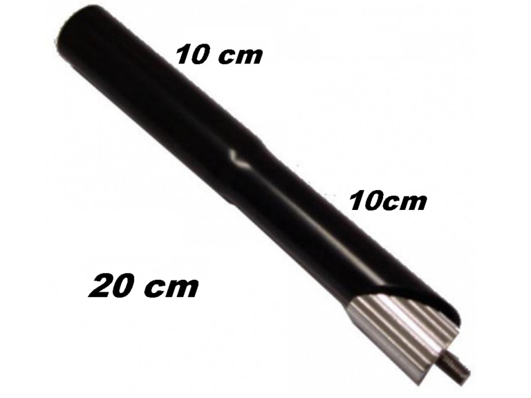 Stuurpenverlenger Kalloy 22,2/210 mm - zwart