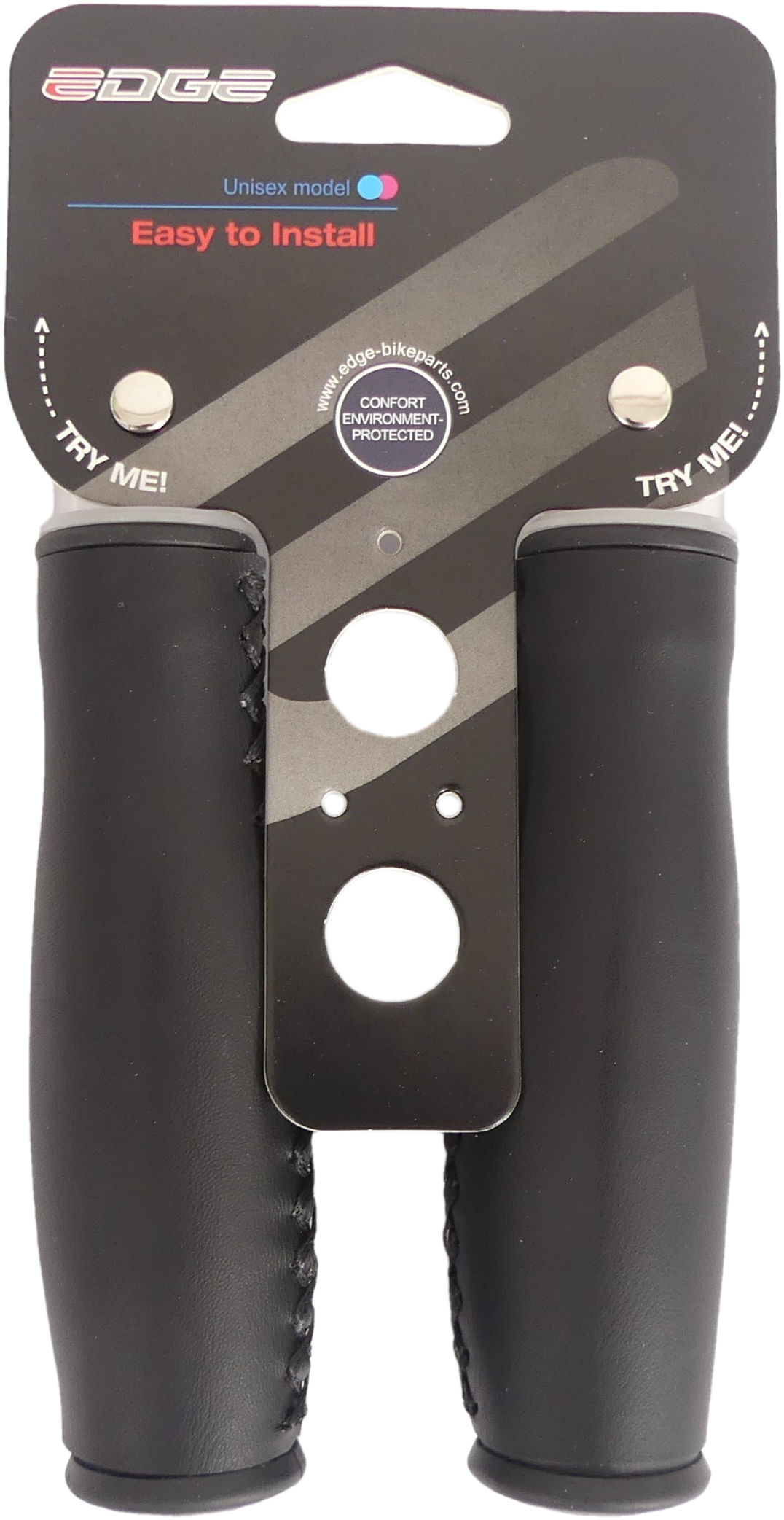 Handvatset Edge City Leer - 135/135mm - zwart - Afbeelding 2