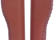 Handvatset Edge Leer  incl Lockring - camel brown- 135/135mm  (werkplaatsverpakking)