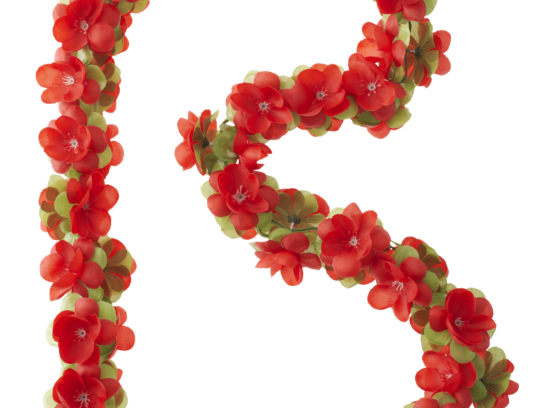 Bloemenguirlande Basil Garland - rood